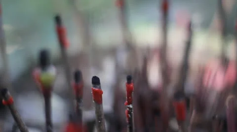 Incense Rack Shot Video stock 22606692