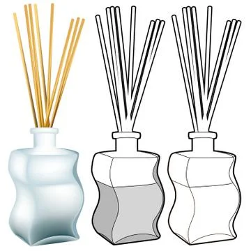Incense set Stock Illustration