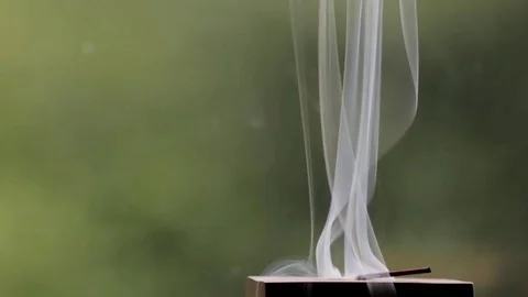 Incense Smoke Stock Footage 77514813