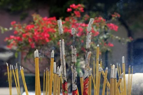 Incense smoke Stock Photos