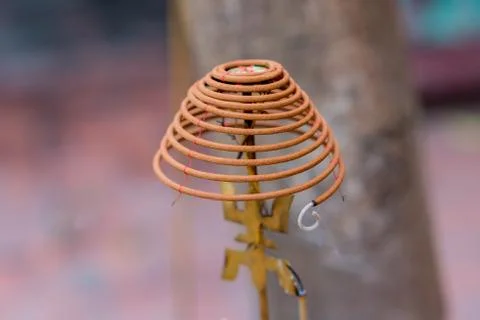 Incense with smoke Stock Photos