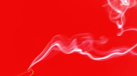 Incense smoke red Stock-Footage 2333380