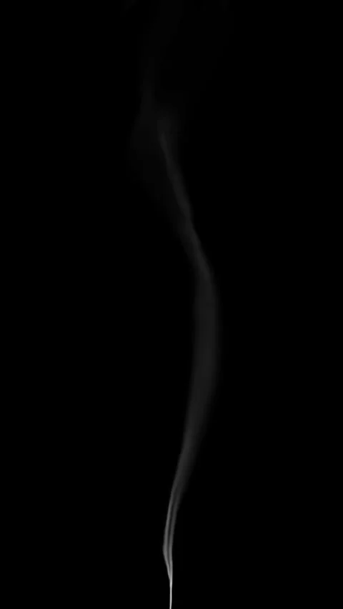 Incense soft smoke airflow smooth movement effect on black backgrounds rend.. 库存影片 331989035
