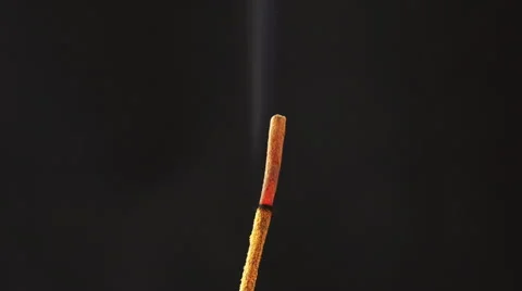 Incense stick burning 4K Stock Footage 47859527