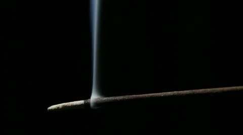 Incense Stick Burning Time Lapse Stock Footage 21817871