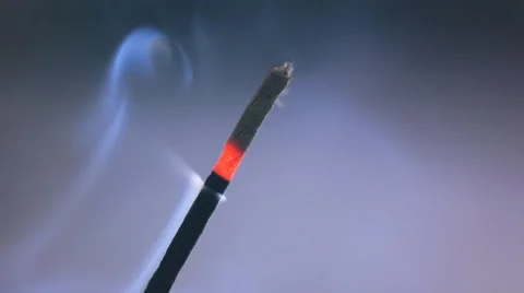 Incense Stick With Smoke HD Stock Footage 42848918