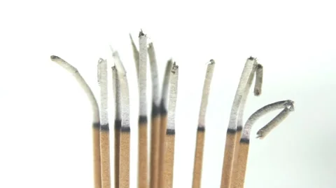 Incense sticks burning Video stock 60681133