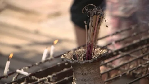 Incense sticks Stock Footage 115072578