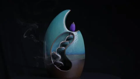 Incense Waterfall Stock Footage 233259673