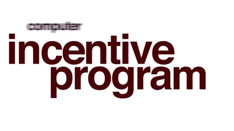 Incentive program animated word cloud. Stock Footage 69894009