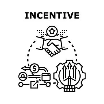 Incentive program driving business growth 库存插图