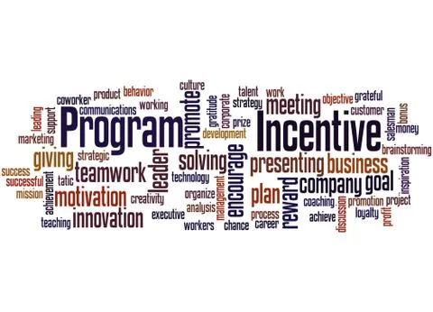 Incentive program, word cloud concept イラスト素材