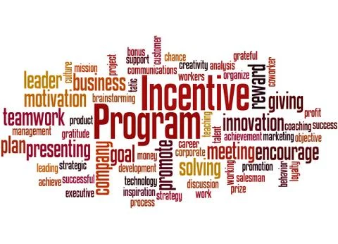 Incentive program, word cloud concept イラスト素材