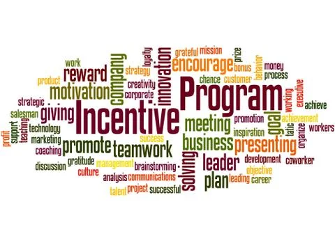 Incentive program, word cloud concept イラスト素材