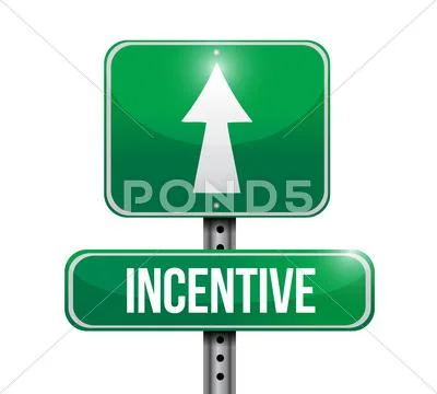 Incentive road sign illustration design Stock Illustration