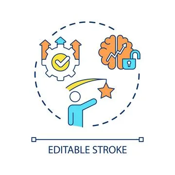 Incentives for learning concept icon Illustrazione stock