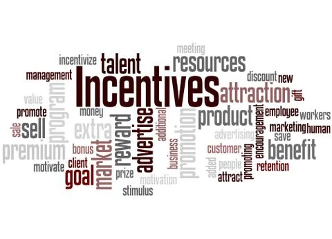 Incentives, word cloud concept イラスト素材