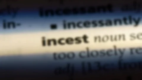 Incest word in a dictionary. Stock Footage 99561053
