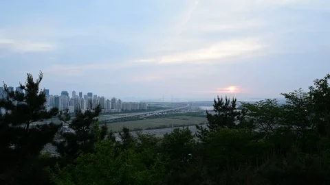 Incheon  bridge,korea. Stock Footage 77080169