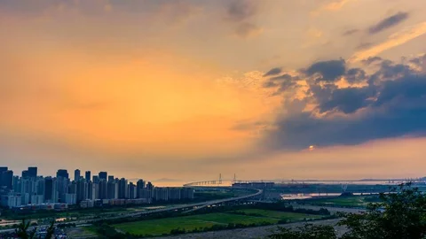Incheon  bridge,korea. Stock Footage 78251241