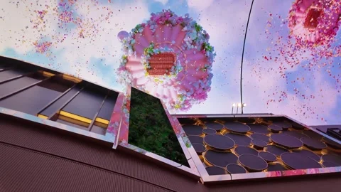 Incheon, Korea - Marth 29, 2025: Inspire Entertainment Resort interactive walls Stock Footage 308443449