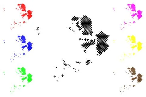 Incheon map vector.... Stock Illustration