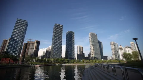 Incheon Song-Do 04 Stock Footage 144412755