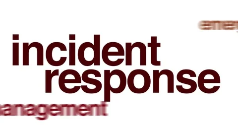 Incident response animated word cloud. Stock Footage 69946825