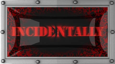 Incidentally on led Stock Footage 8760746