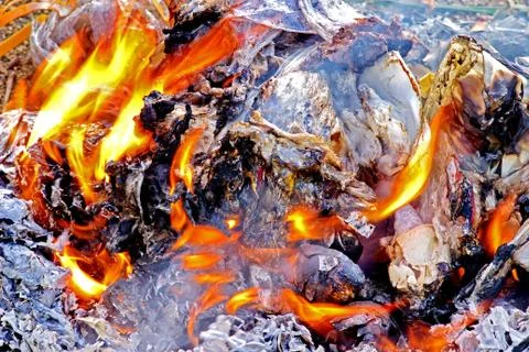 Incineration. Stock Photos