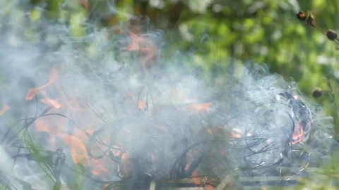 Incineration of waste. Stock Footage 80086234