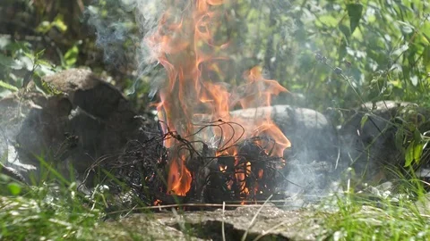 Incineration of waste. Video stock 80086287