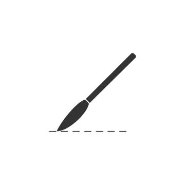 Incision surgery icon flat Stock Illustration