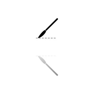Incision surgery icon flat Illustrazione stock