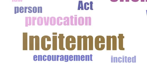 Incitement Word Cloud Animated On White Background Stock Footage 107227180