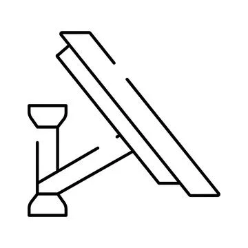 Incline bench press gym exercise icon Stock Illustration