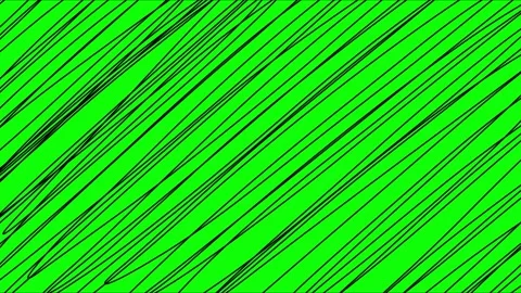 Inclined lines move in stop motion on the green scheen Video stock 223869520