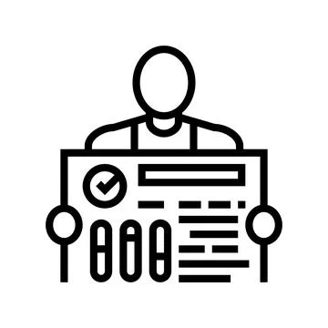 Include industry expert line icon vector illustration Illustrazione stock