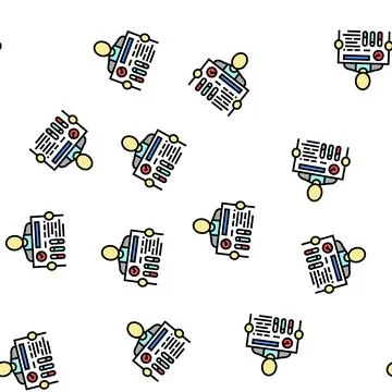 Include industry expert vector seamless pattern Illustrazione stock
