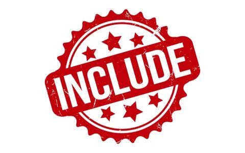 Include Rubber Stamp Seal Vector Stock Illustration