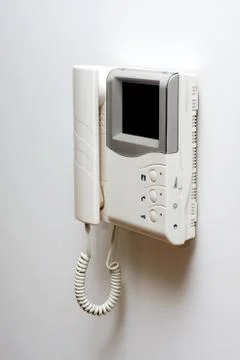 Included intercom in indoor Foto stock
