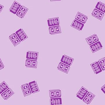 Includes instruction video glyph vector seamless pattern Stock Illustration