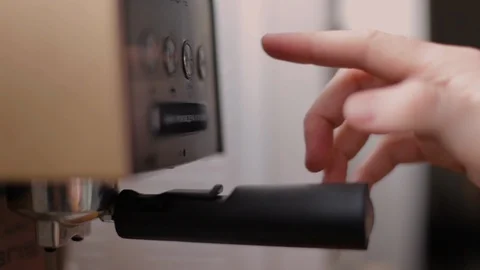 The inclusion of coffee machines for brewing coffee Stock Footage 107415565