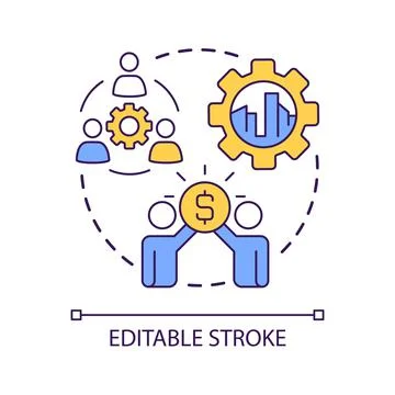 Inclusion concept icon Stock Illustration