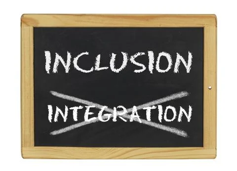 Inclusion istead of integration Stock Photos