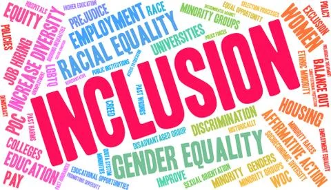 Inclusion Word Cloud Stock-Illustration