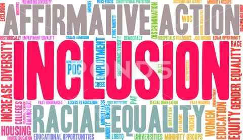 Inclusion Word Cloud Stock Illustration ~ Graphic #116552664