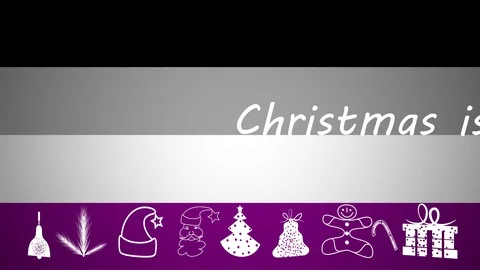 Inclusive Christmas Horizontal Scroll Seamless Loop Asexual Flag Vignetted Stock Footage 99041578
