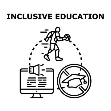 Inclusive education concept providing equal access for diverse learners Stock Illustration
