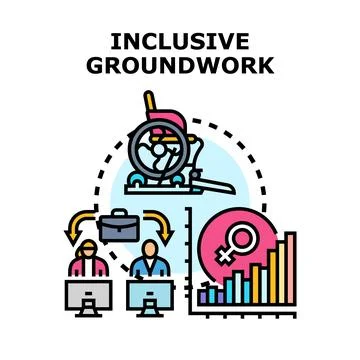 Inclusive groundwork fostering equality and workforce diversity Stock Illustration